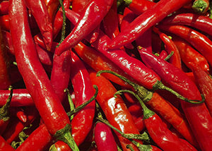 Red Peppers laid on top of one another