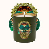 Green candle featuring 'Otherland' branding on a white background