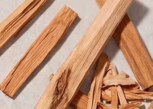 Wooden sticks on a light background