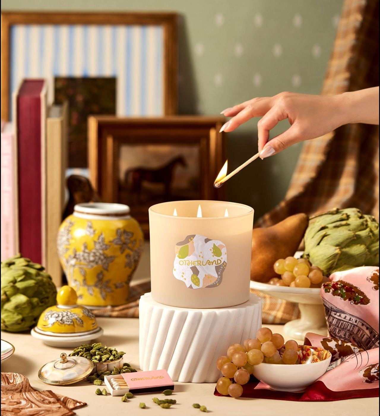 3-Wick Cardamom Candle - Cardamom Milk | Otherland