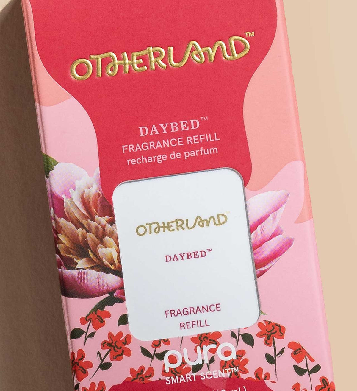 Otherland Daybed fragrance refill with floral design on packaging